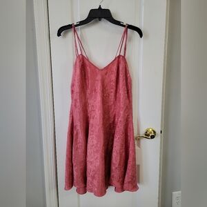 Vintage Victoria’s Secret Gold Label Pink Floral Jacquard Slip Dress Size Large